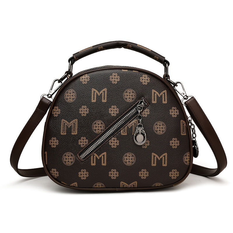 Bolso bandolera para mujer con compartimentos de doble cremallera, material sintético resistente al agua, ligero