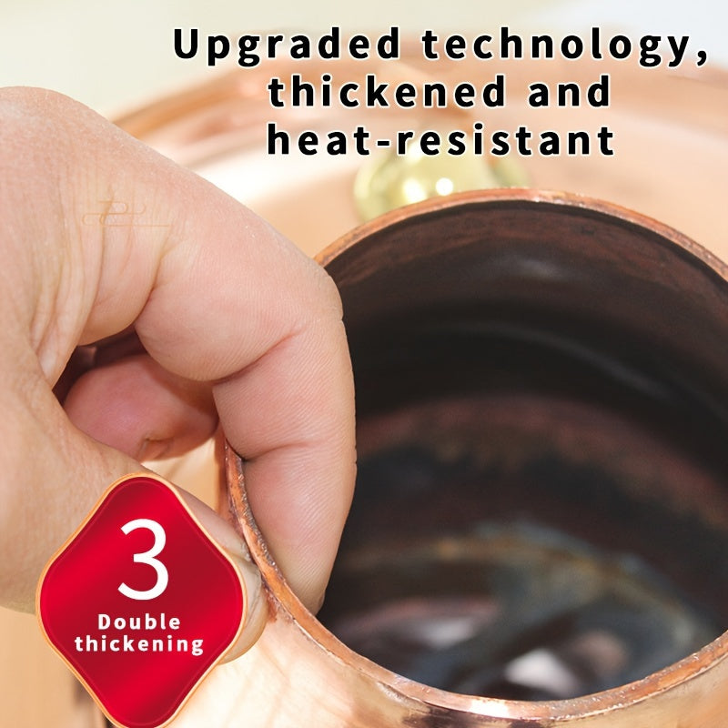 Olla de cobre para pato mandarín chino tradicional de 32cm para estufa de carbón, apta para lavavajillas