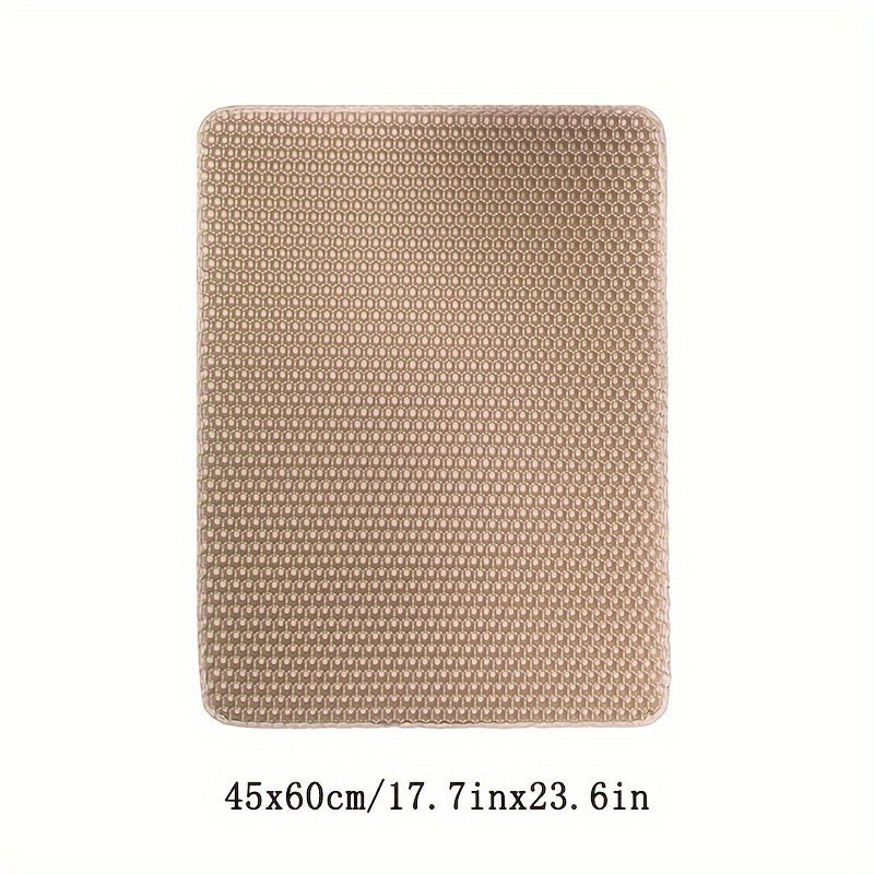 Double Layer EVA Cat Litter Mat Non-Slip Waterproof Large