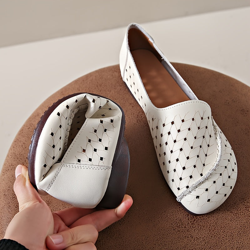Zapatillas transpirables ligeras para mujer con colores contrastantes y punta cerrada