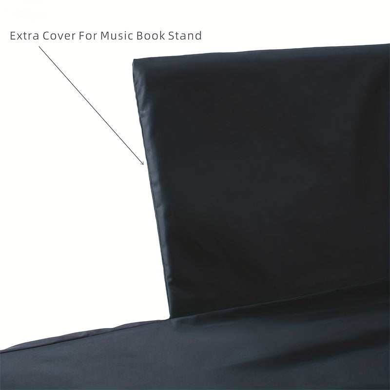 Funda para teclado electrónico de 88 teclas a prueba de polvo, ajustable con cuerda y bolsa de almacenamiento