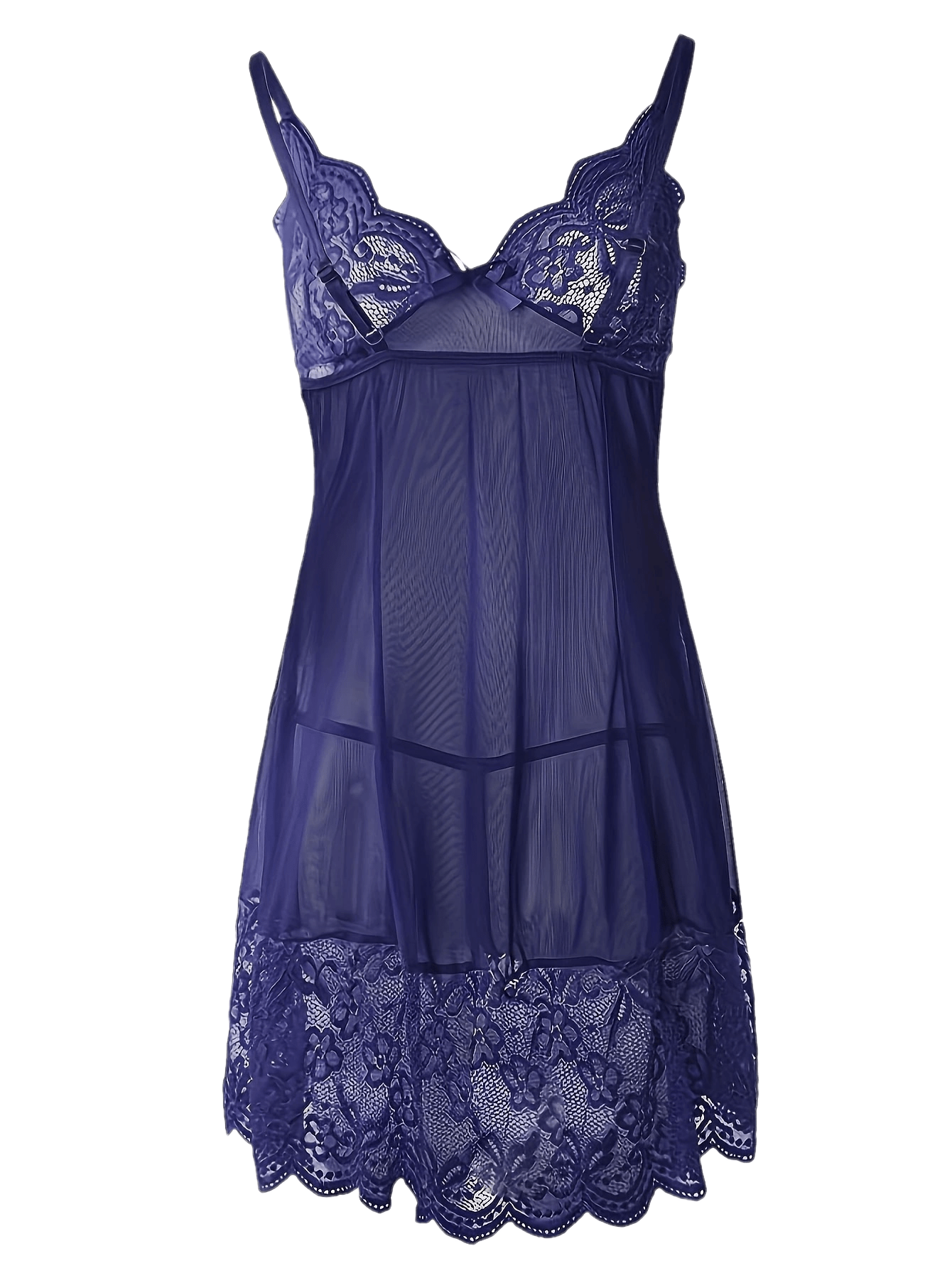 Ayollar uchun V-shaklidagi dantel kuklasi to'plami, polyester spandeks, 40g/㎡, kattalar uchun uyqu kiyimlari