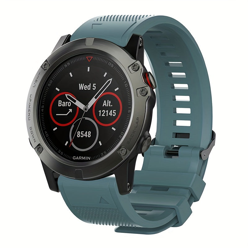 Silicone Watch Band 20mm 22mm Quick Release for Garmin Fenix and Forerunner