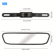 Avtomobil uchun orqa ko'rinish kamerasi, orqa ko'zgu to'plami, kechqurun ko'rish, keng burchak, oson o'rnatish