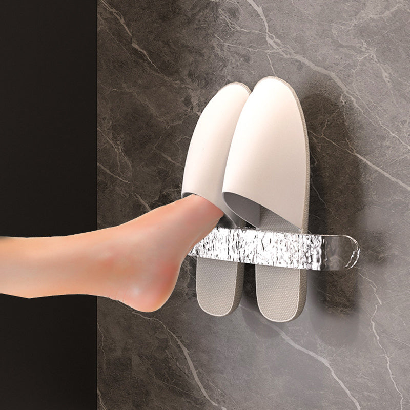 Wall-Mounted Shoe Rack Space-Saving Bathroom Storage Easy to Install