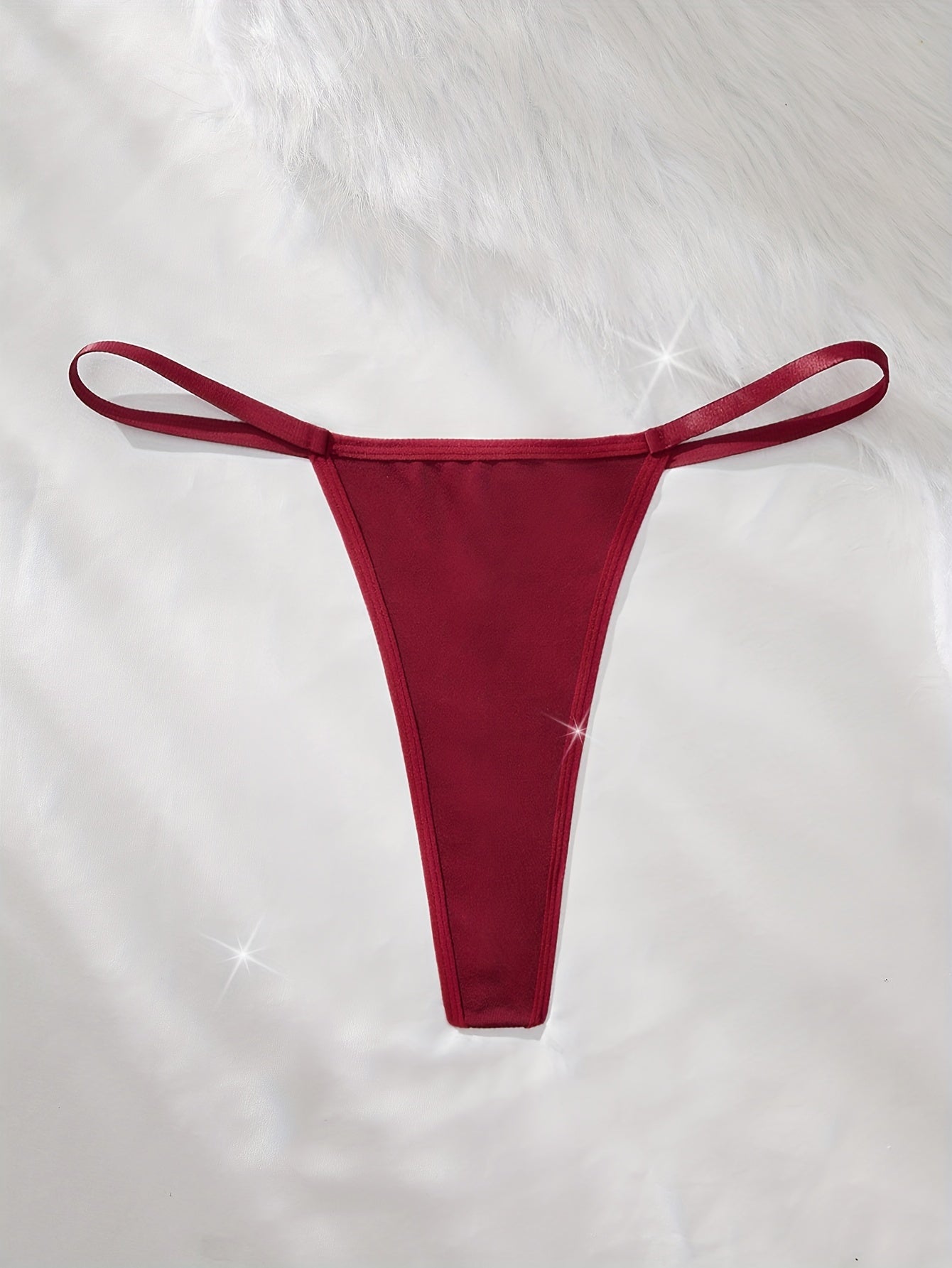 Women's Low Waist Thong with Metal Ring Lingerie