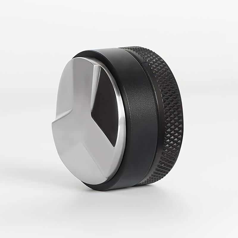 Espresso Coffee Tamper and Distributor Tool Adjustable Height Black ABS Plastic 51mm 53mm 58mm