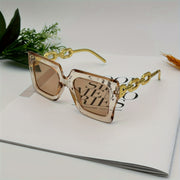 Women's Oversized Square Frame Driving Glasses Anti-Reflective Plastic