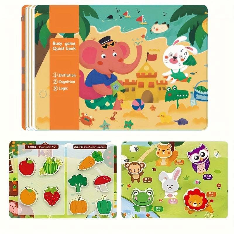 Educational Sticker Set for DIY Quiet Book White Paper for Children 14+