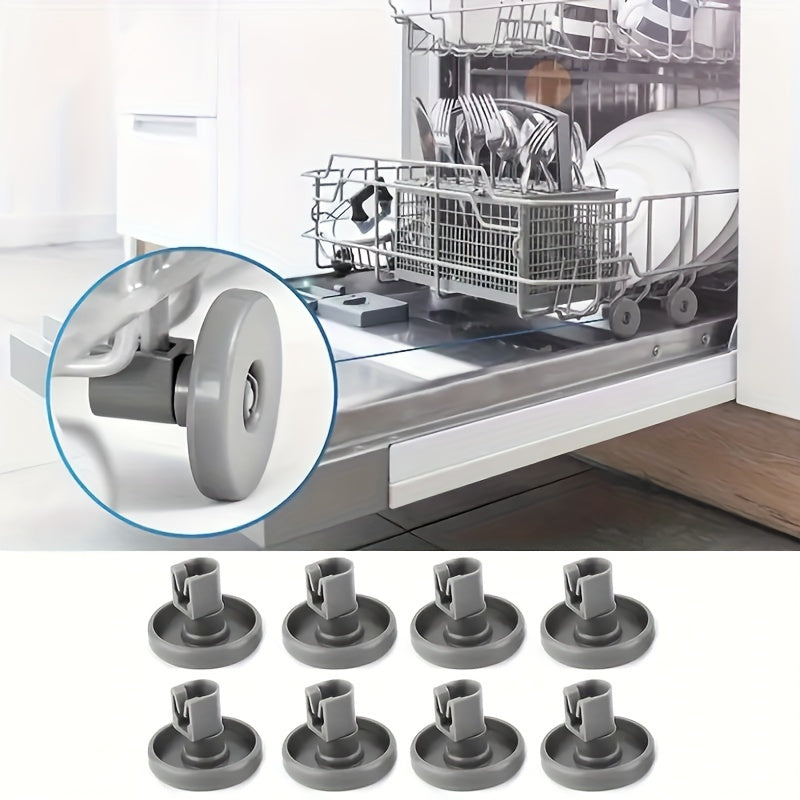 4/8 dona idish-tovoq mashinasining pastki rack g'ildiraklari, diametri 40mm, Electrolux, IKEA, AEG, Zanussi uchun