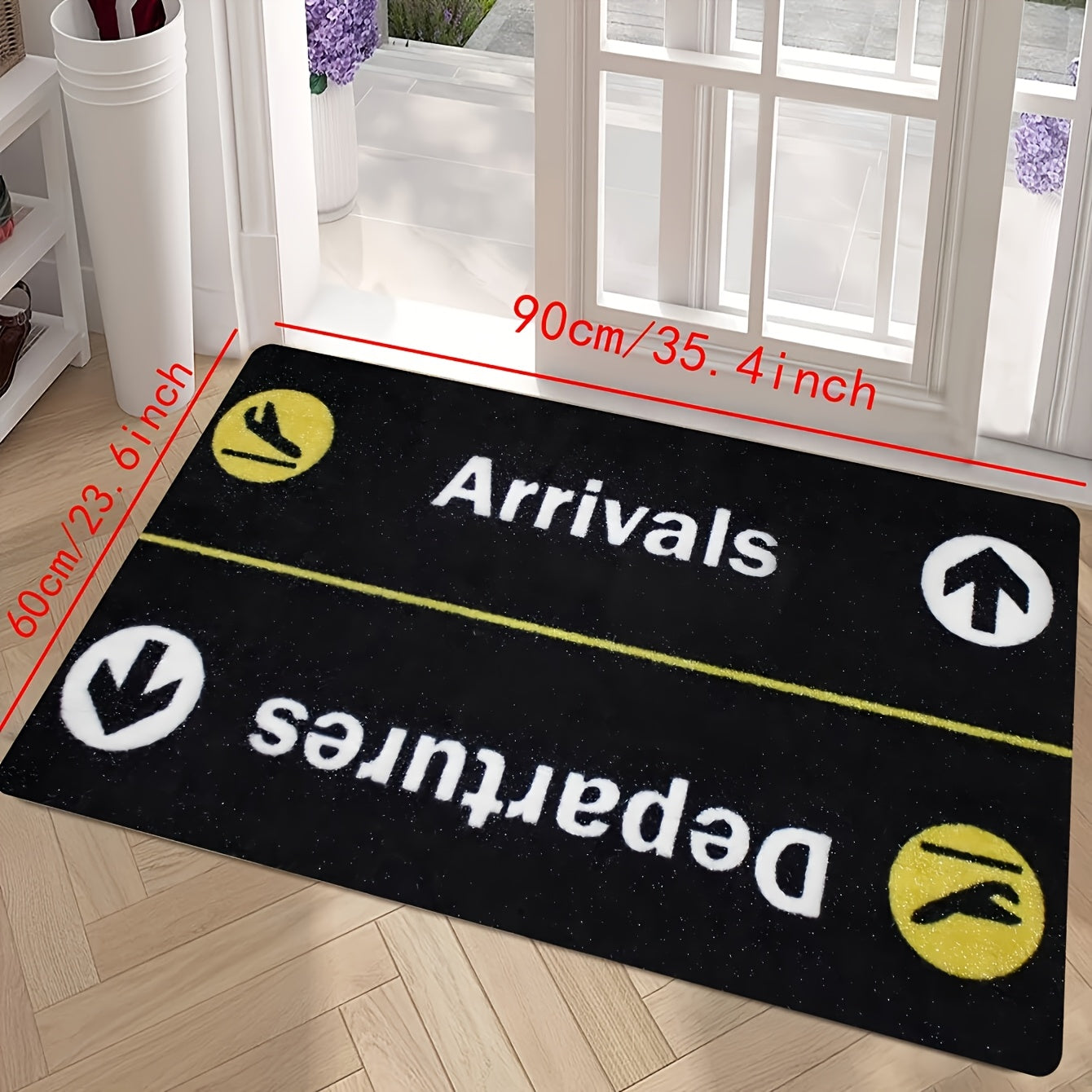 Kelishlar Ketishlar Parvoz Doormat Yoqimli Yoqimli Bo'lmagan Yoqimli Polyester To'rtburchak