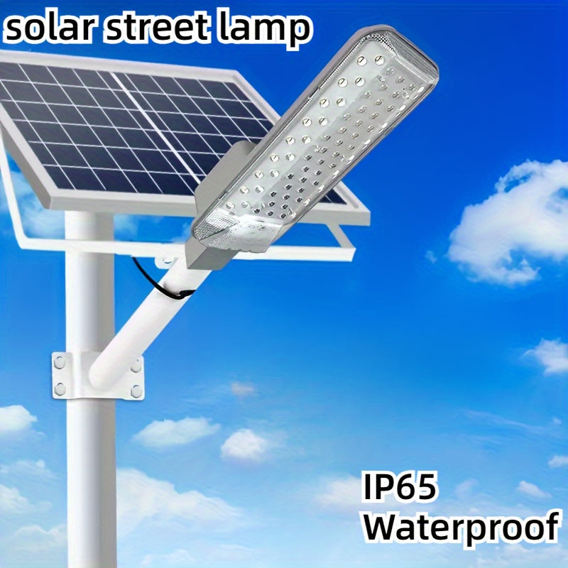 Solar Powered LED Street Light with Infrared Sensor and Remote Control for Outdoor Garden Garage