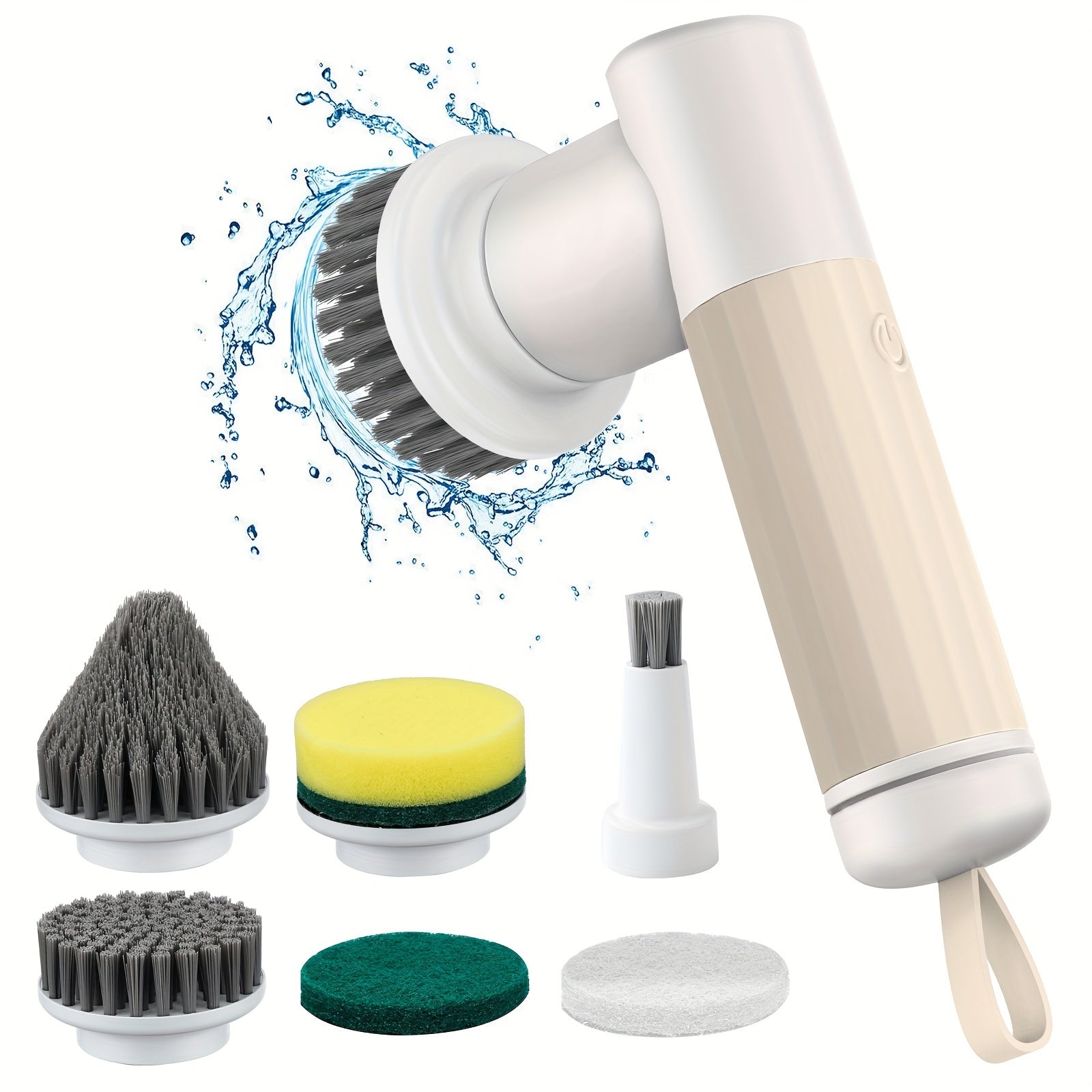 Electric Silicone Scrubber Brush for Kitchen Bathroom Tiles USB Powered Durable