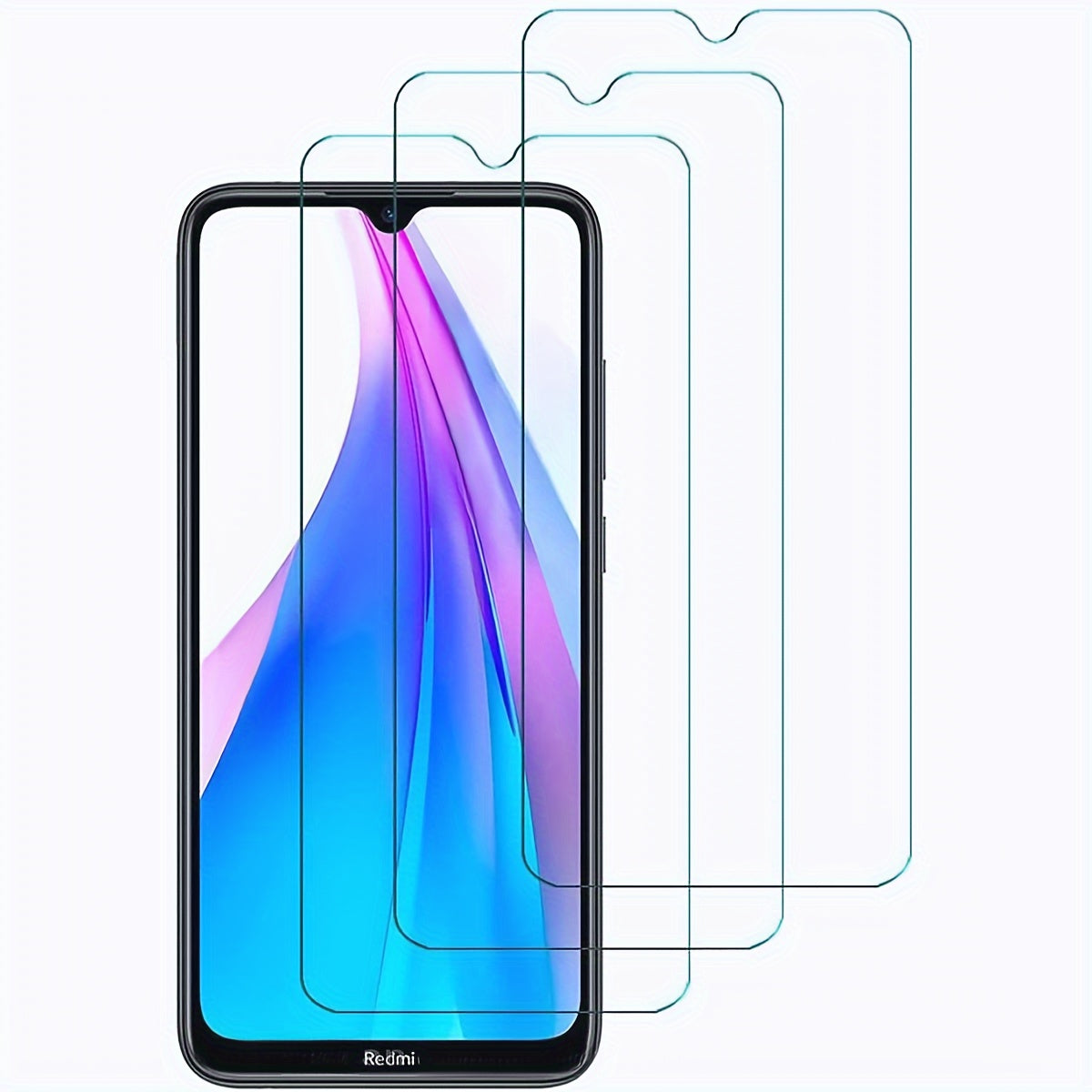 3-Pack Tempered Glass Screen Protectors for Redmi 7-13 and Note 7 Pro-13 Pro