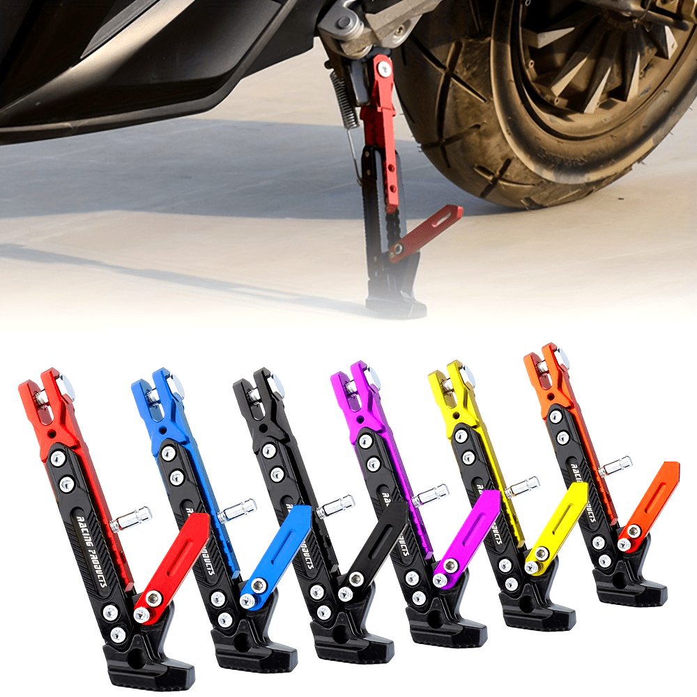 Регулируемый алюминиевый боковой подножка для мотоциклов-скутеров до 150 кг