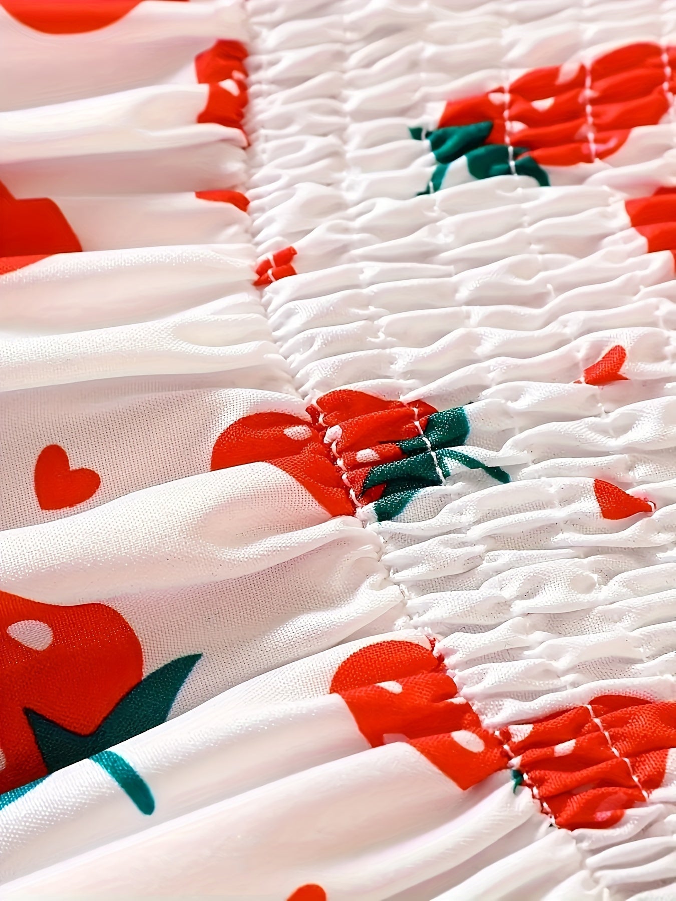 Baby Girl Dress Set with Fruit Cartoon Print Summer Casual Midi Dress and Hat