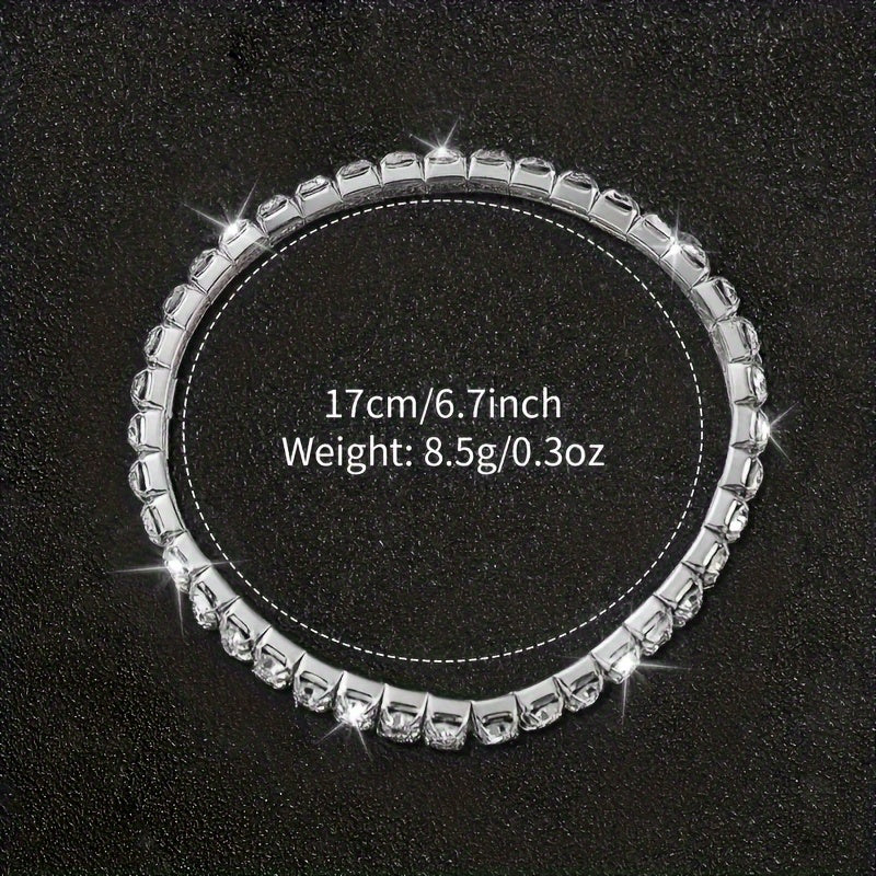 Olti nafis ayollar kvarts soatlari va bilaguzuklar to'plami, dumaloq rux qotishmasi korpusi, zanglamaydigan po'latdan yasalgan tasma, tasodifiy dumaloq simulyatsiya diali va zarba qarshi harakat.