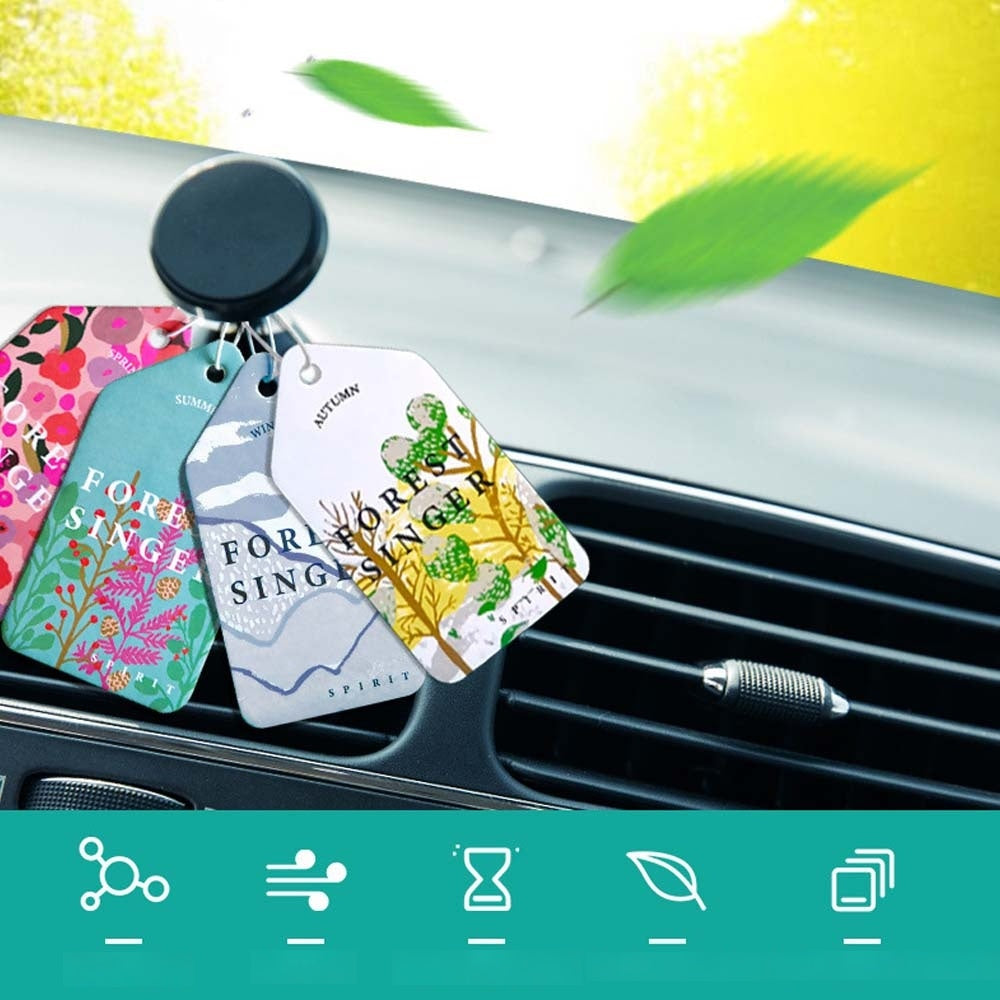 Car Air Freshener Set for Car Mirror Decoration Scent Cards Pack of 4 6 8