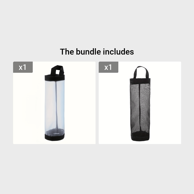 Dispensador de bolsas de plástico para cocina para almacenamiento y soporte de basura, compacto y duradero