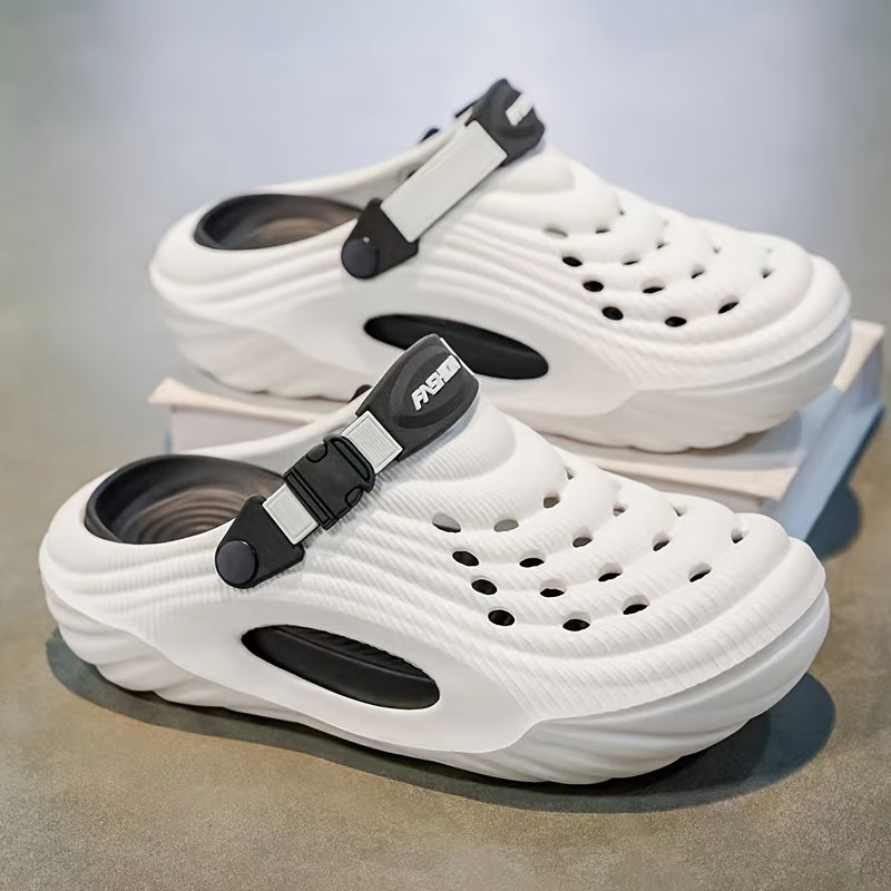 Women's Casual EVA Clogs Slip-On Shoes with Ventilation Holes and Adjustable Strap