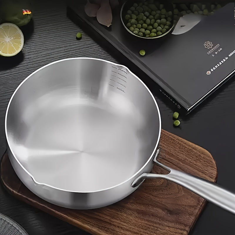 19.81 cm Stainless Steel Saucepan 3-Ply Non-Stick Cookware for Small Portions