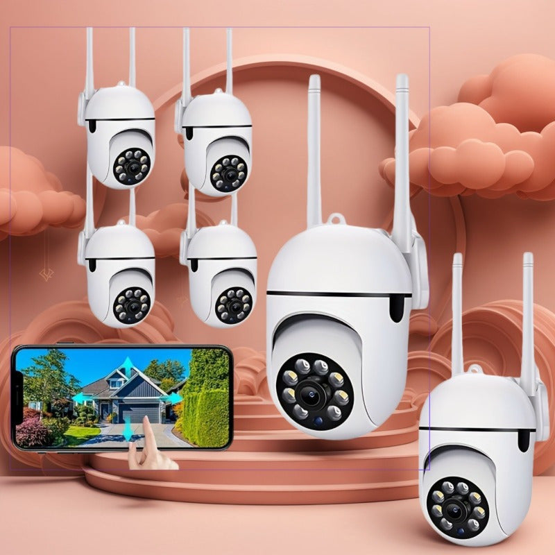 Ichki xavfsizlik kamerası HD 240p kechki ko‘rish Pan Tilt Zoom ob-havo sharoitlariga mos keladi Alexa bilan mos keladi