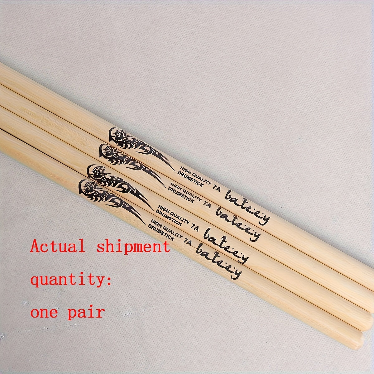 Maple Drumsticks with Totem Design, 5A 7A 5B Sizes, Lightweight, Uncharged