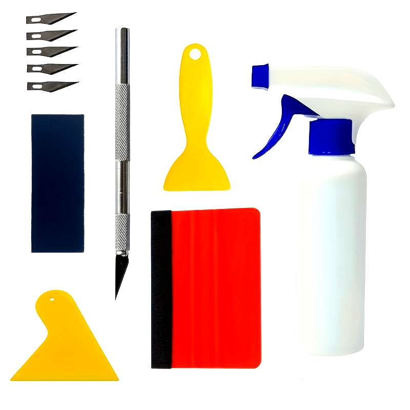 11pcs Car Window Tint Application Kit Vinyl Squeegee Film Scrapers Wrap Tool