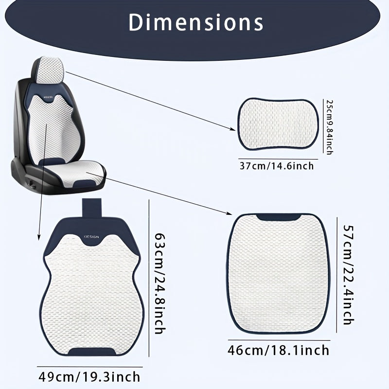 3-Piece Waterproof Car Seat Cover Set with Floor Mats Universal Fit for Cars Trucks Vans SUVs