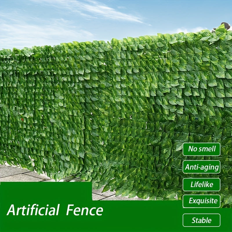 Artificial Ivy Fence Screen Garden Wall Panel 97.54x298.7cm Lifelike Greenery