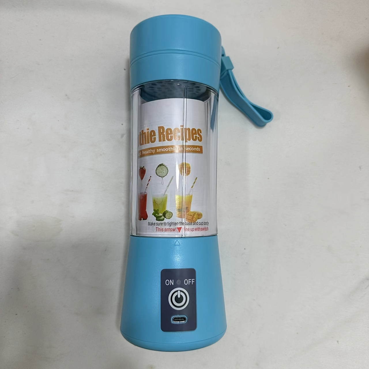 Portable 380ml Mini Blender USB Rechargeable Personal Shake Smoothie Ice Juicer