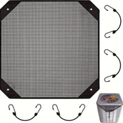 Outdoor Air Conditioner Cover Waterproof Plastic with Hooks for Ventilation