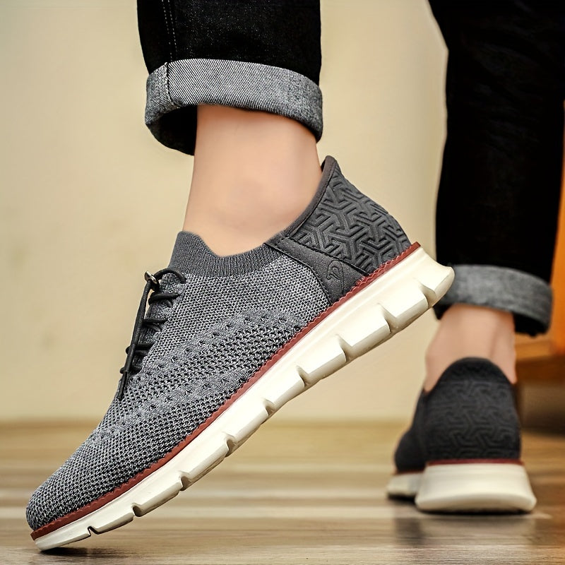 Men's Casual Slip-On Sneakers Breathable Fabric Round Toe for Party and Everyday Wear