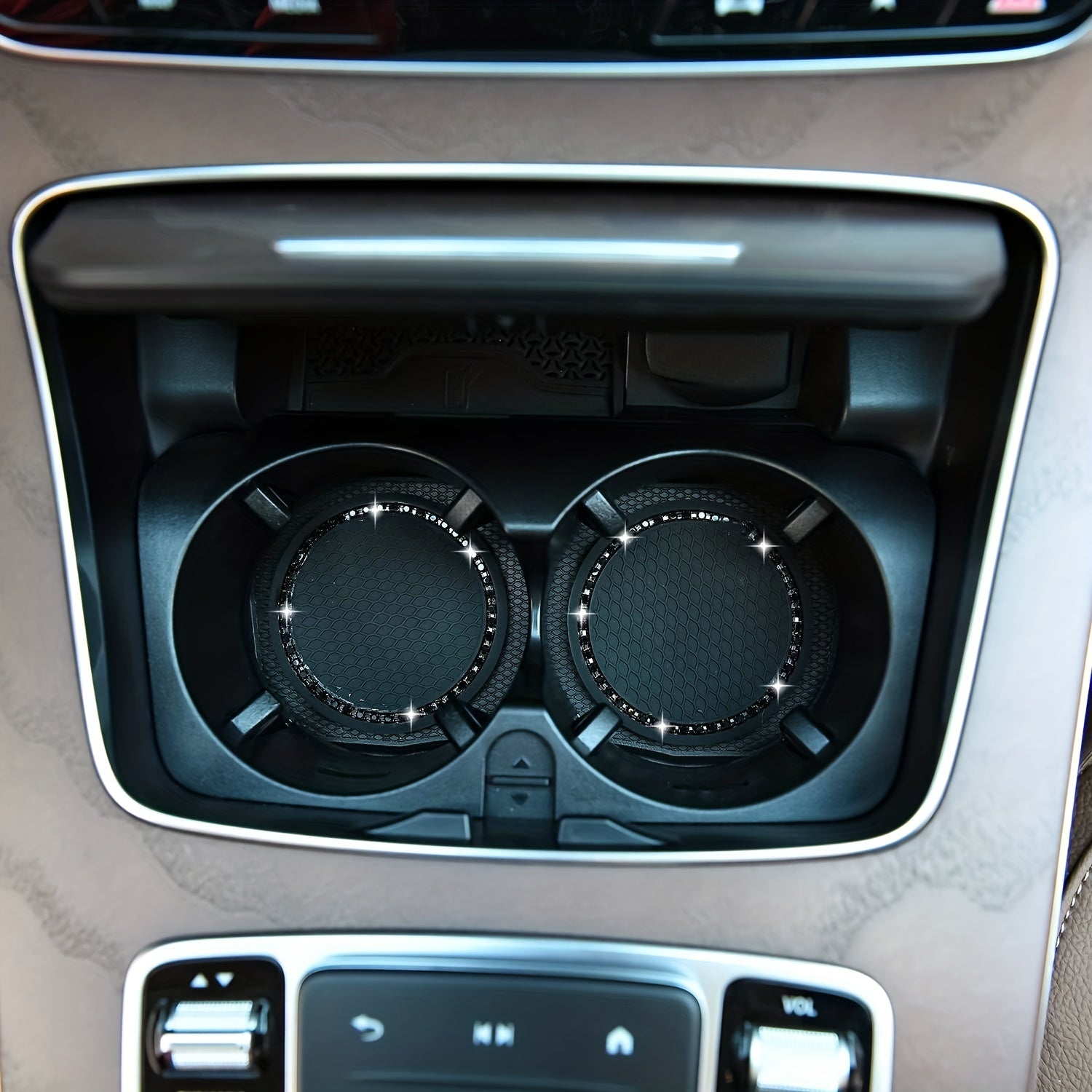 4 dona Silikon Kristal Rhinestone Avtomobil Qoplamalari Universal Transport Aksesuarlar