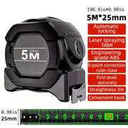 Ofis uchun 5/7.5/10m metrik uzunlikdagi mustahkam o'z-o'zidan qulflanadigan po'lat o'lchov lentasi. Yuqori aniqlik va aşınmaya chidamli.