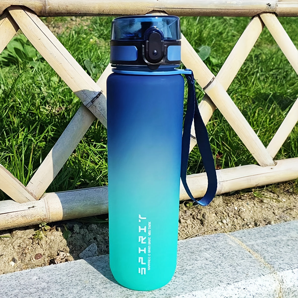 1L Gradient Plastic Water Bottle for Hiking Camping and Backpacking
