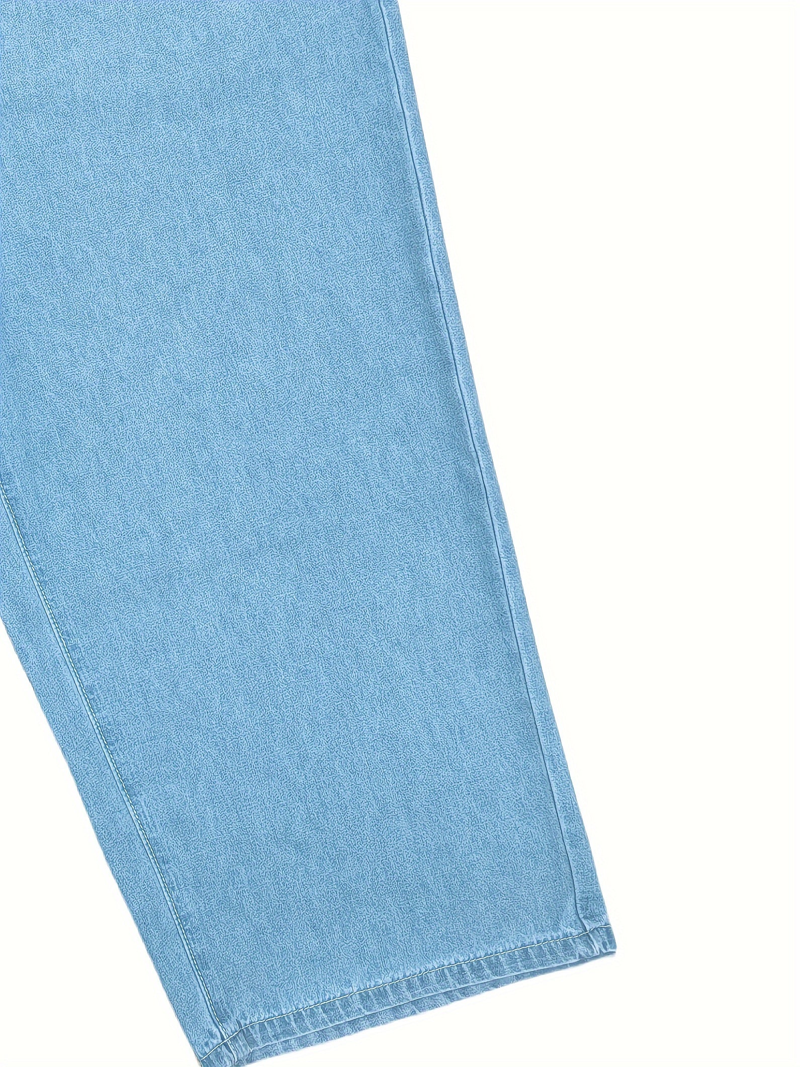 Plus Size Women's Denim Capris Elastic Waist Loose Fit Summer Casual Bermuda