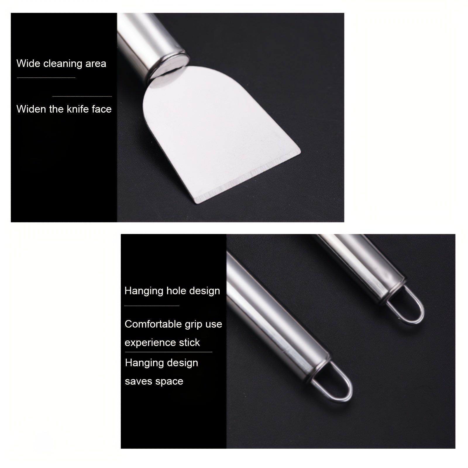 Heavy-Duty Metal Scraper Multi-Purpose Kitchen Cleaning Tool for Stubborn Stains