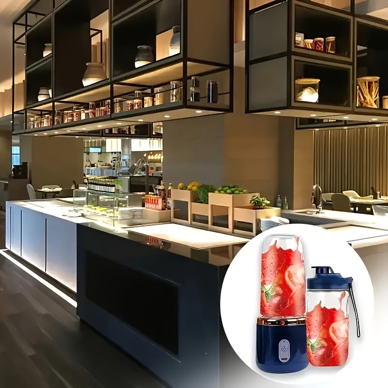 2-in-1 Blender and Juicer Stainless Steel Blades USB Rechargeable Compact Kitchen Appliance