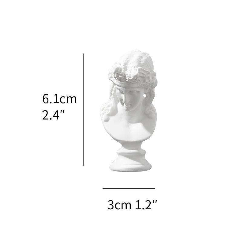 Миниатюрная греческая бюст-скульптура, маленькая реплика фигур древнего Рима и Греции