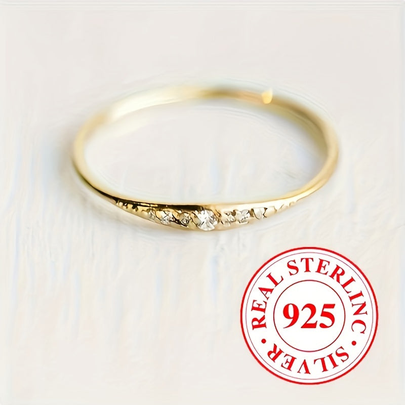 Sterling Silver Zirconia Ring for Brides Wedding Engagement Parties