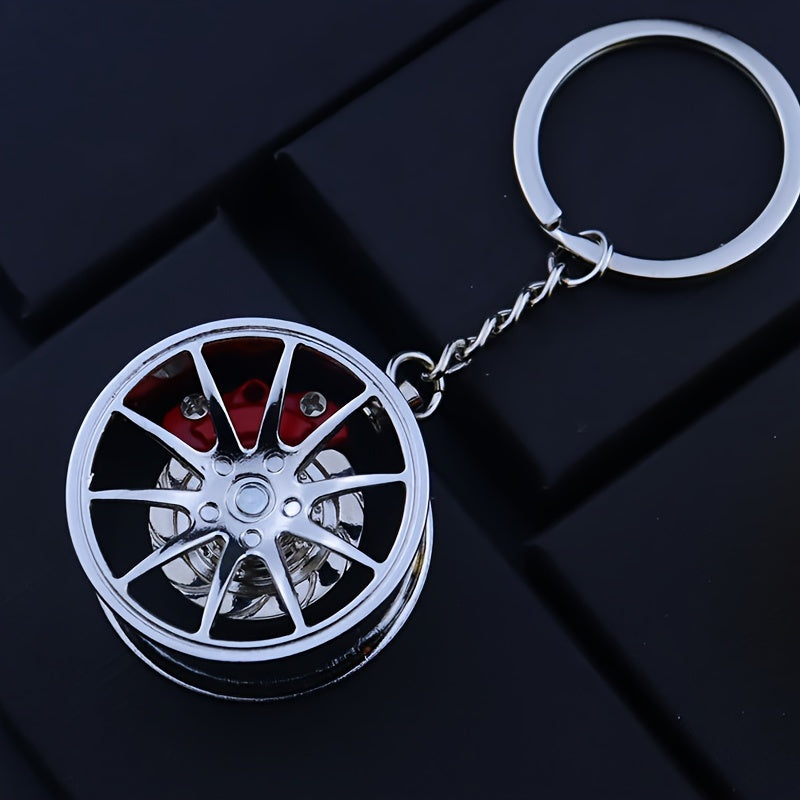 Car Enthusiasts 360° Rotating Car Keychain Pendant Creative Gift Set