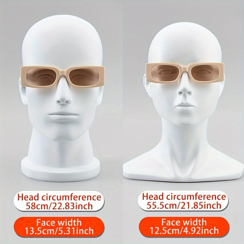 Erkaklar uchun kvadrat moda ko‘zoynaklar 3 ta to‘plam, bardoshli PC ramka, kundalik kiyim uchun qulay uslub