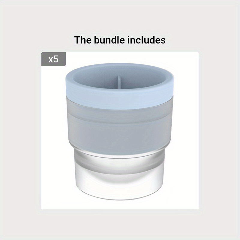 Spherical Whiskey Ice Cube Mold With Cover for Home and Restaurant Use