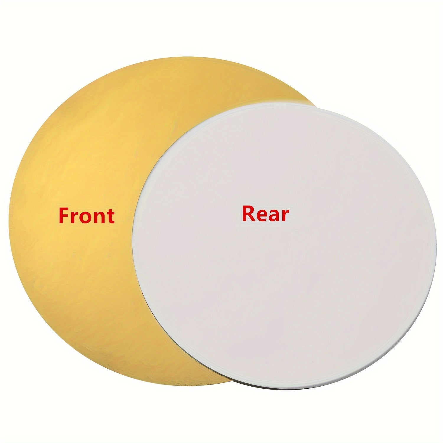 10 Pieces Golden Cake Boards Circular Disposable Cake Bases Food-Grade Grease-Proof