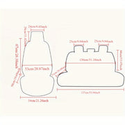 Универсальные чехлы на сиденья с полным покрытием для седанов и внедорожников, водонепроницаемый мягкий материал