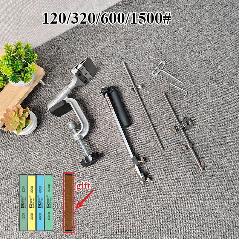 Система точилки для ножей 4-го поколения с фиксированным углом и алмазными камнями, черная