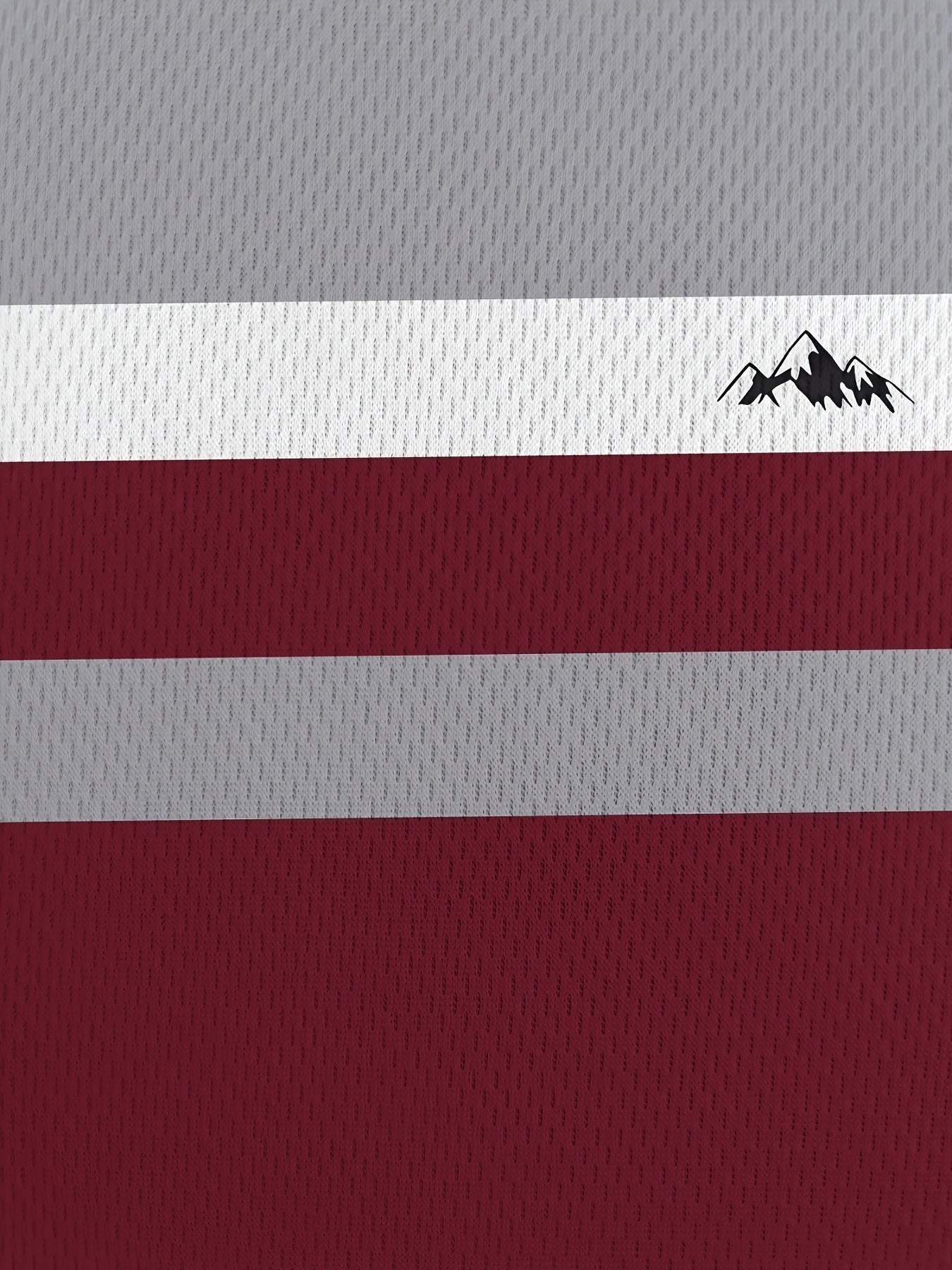 Men's Casual Crew Neck T-Shirt Short Sleeve Stripe Print Polyester Spandex Regular Fit