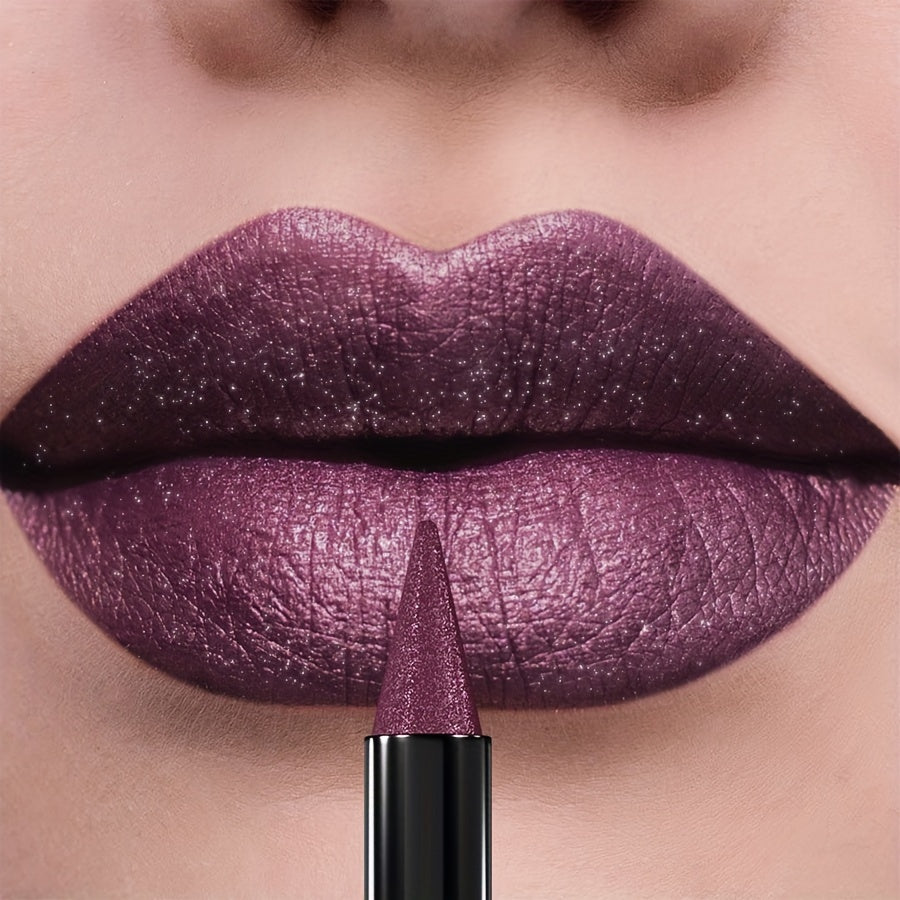 Женская глянцевая фиолетовая помада с длительным увлажнением и стойким цветом