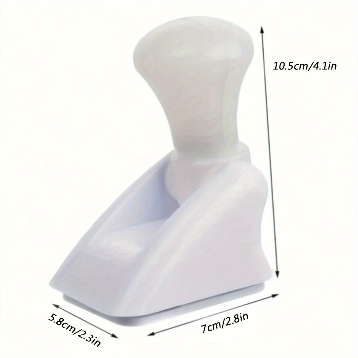 White LED Night Light Battery-Powered Cordless Wall Mount for Bedside or Cabinet